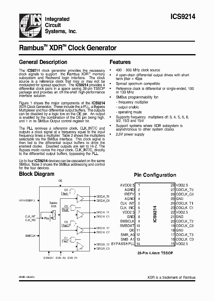 ICS9214_316736.PDF Datasheet