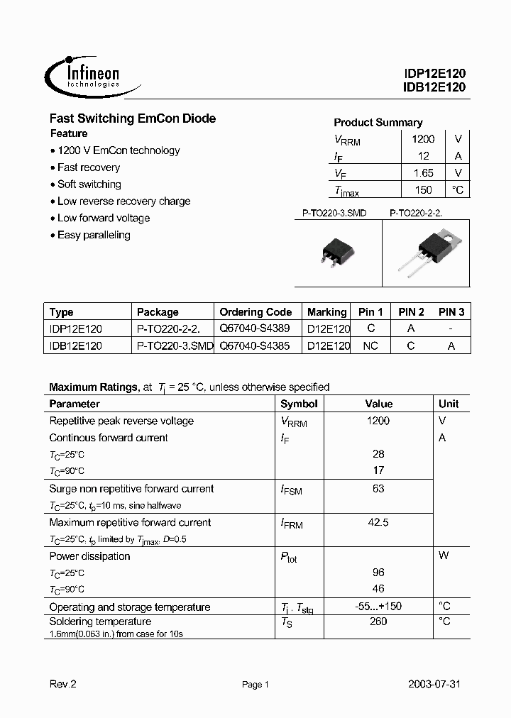 IDP12E120NBSP_325506.PDF Datasheet
