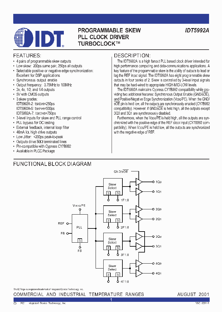IDT5992A_197027.PDF Datasheet