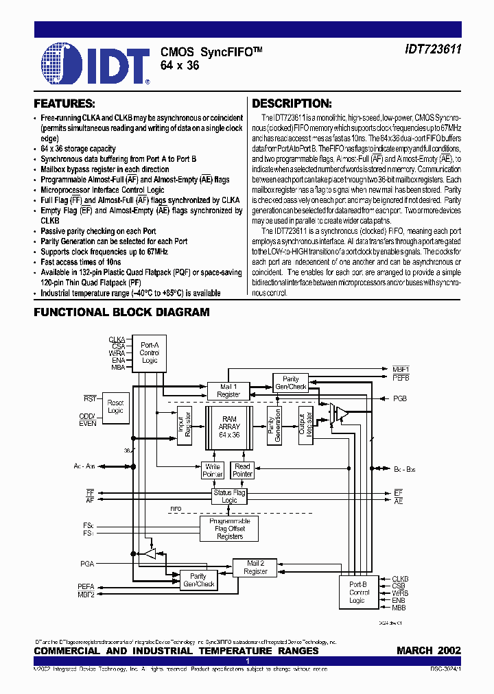 IDT723611_364698.PDF Datasheet