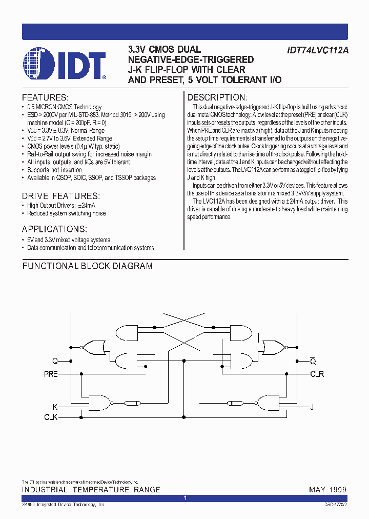 IDT74LVC112A_350683.PDF Datasheet
