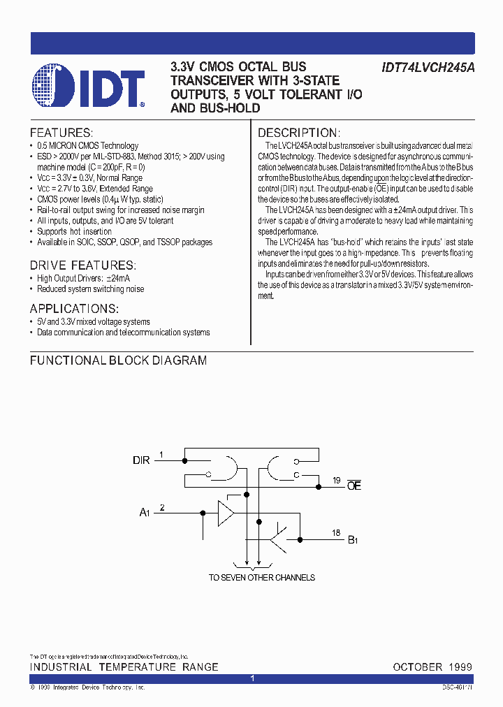 IDT74LVCH245A_327381.PDF Datasheet