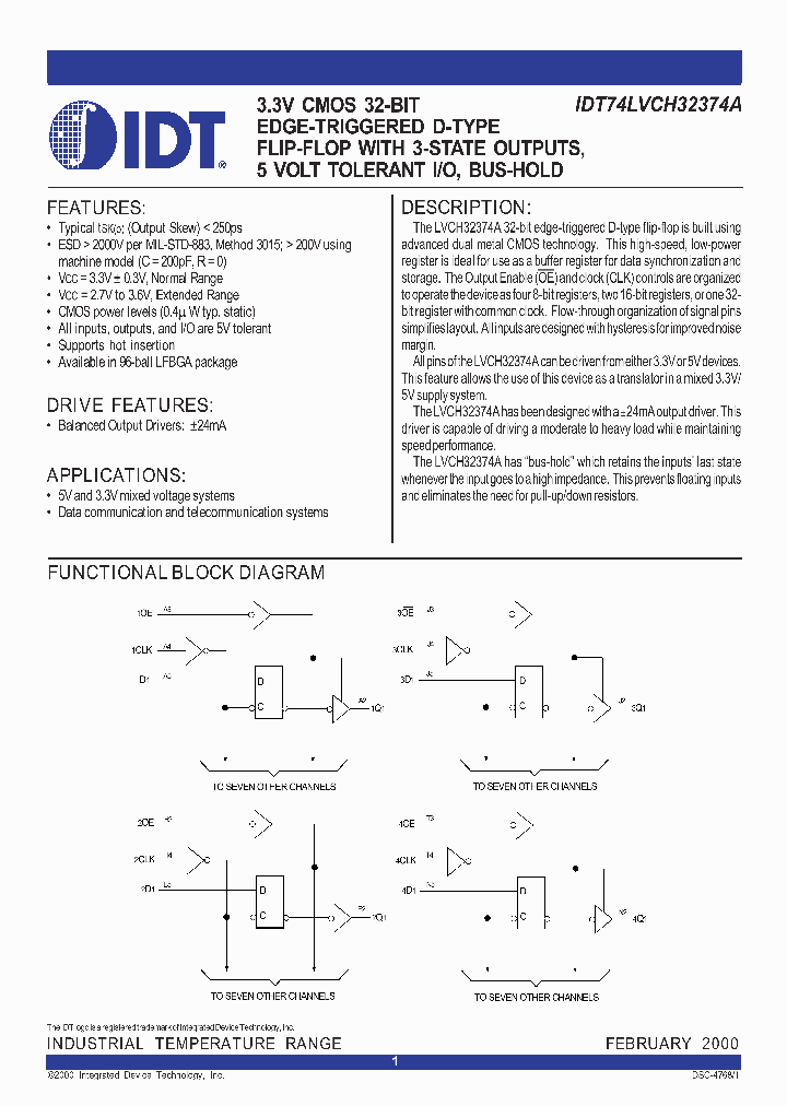 IDT74LVCH32374A_338569.PDF Datasheet