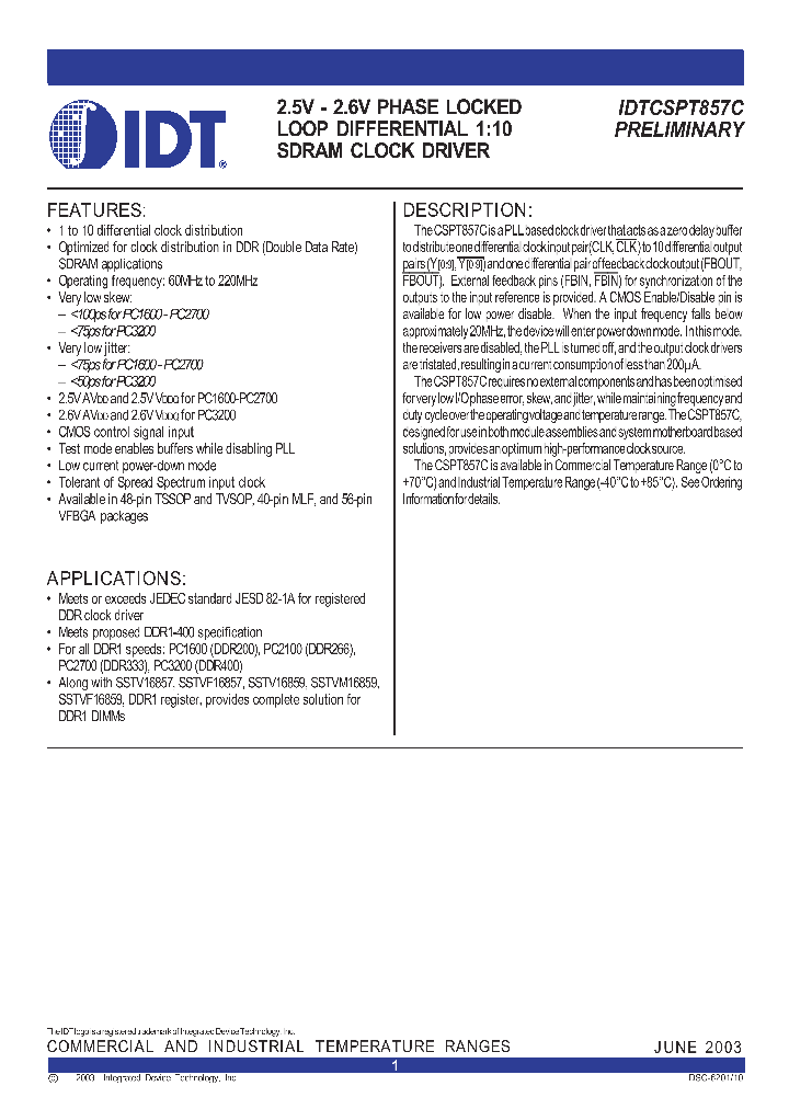 IDTCSPT857C_306487.PDF Datasheet