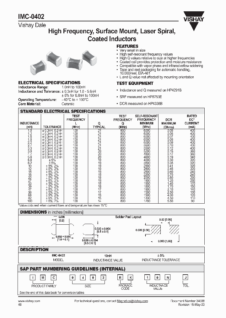 IMC-0402_302505.PDF Datasheet