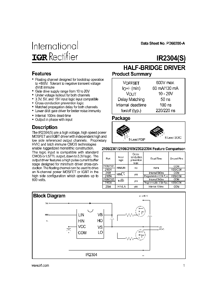 IR2304IR2304S_201320.PDF Datasheet