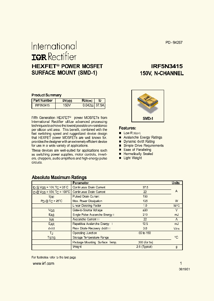 IRF5N3415_306351.PDF Datasheet