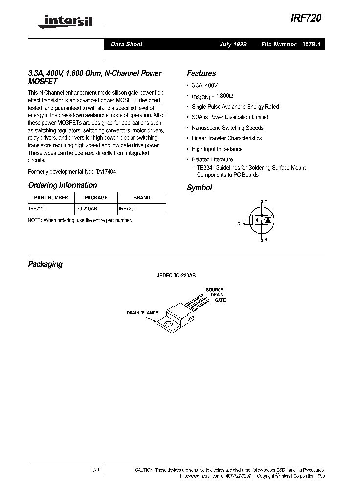 IRF720_349629.PDF Datasheet