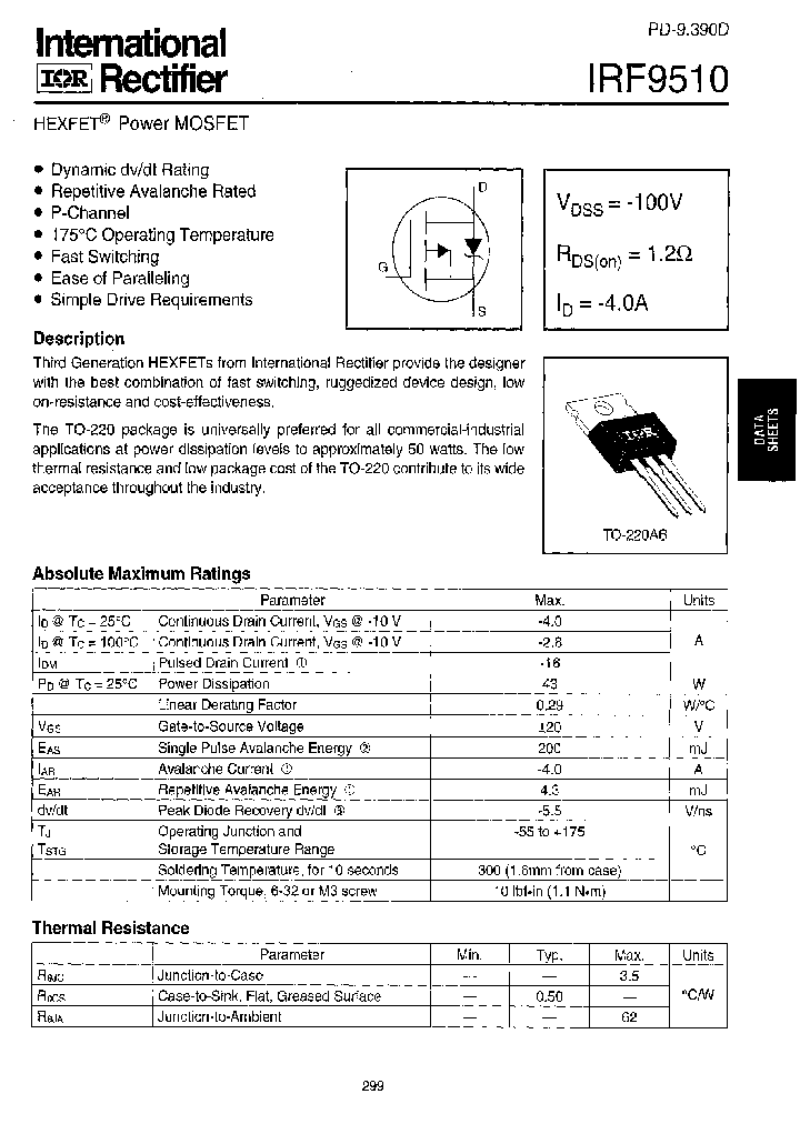 IRF9510_5916.PDF Datasheet