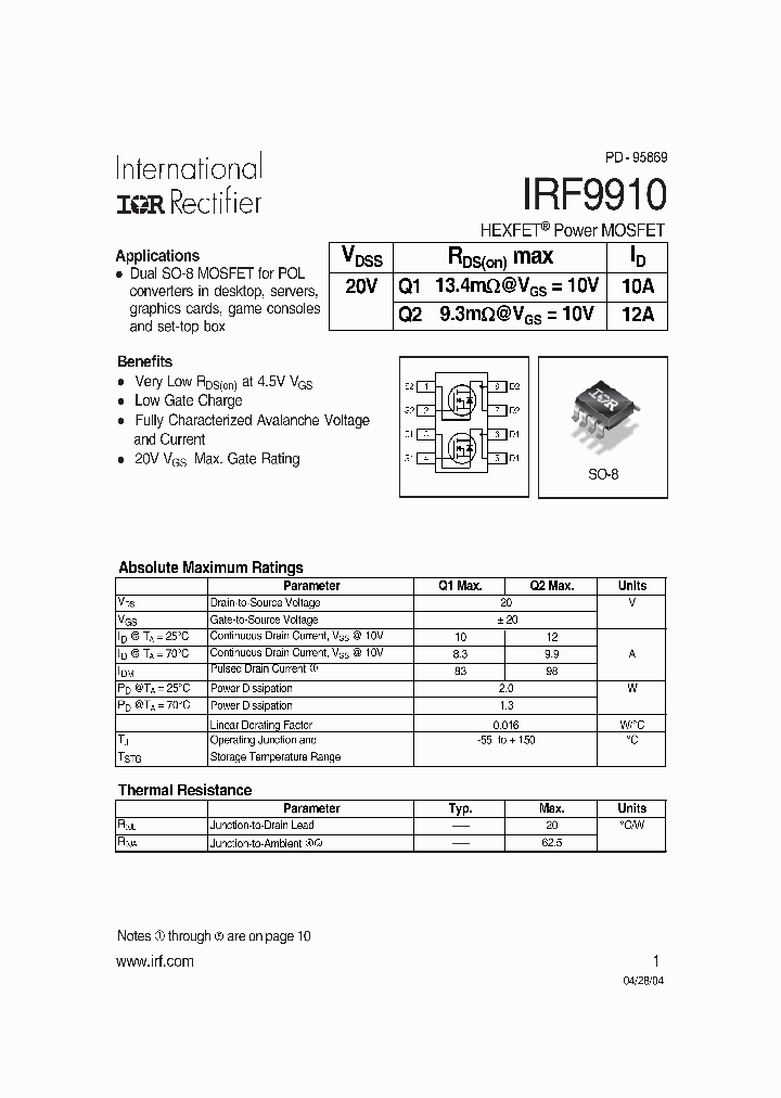 IRF9910_314321.PDF Datasheet