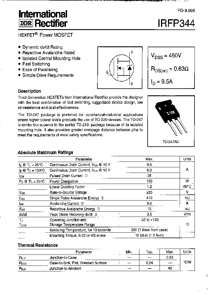 IRFP344_379625.PDF Datasheet