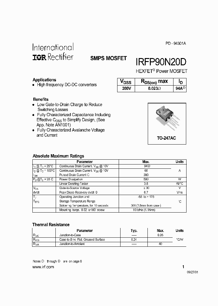 IRFP90N20D_201433.PDF Datasheet
