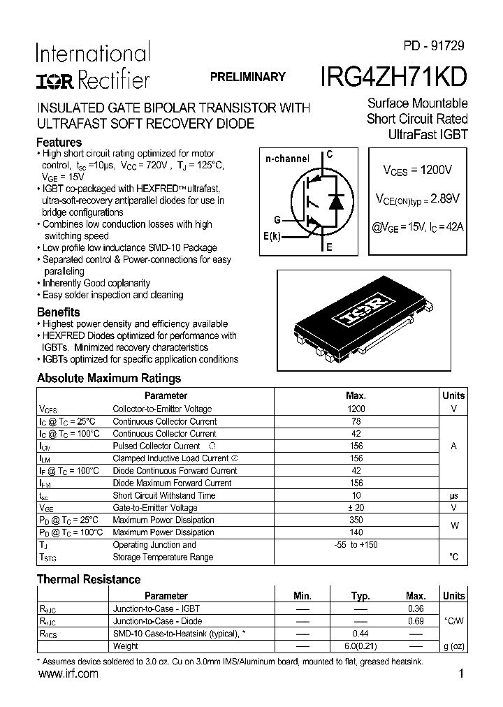 IRG4ZH71KD_320537.PDF Datasheet