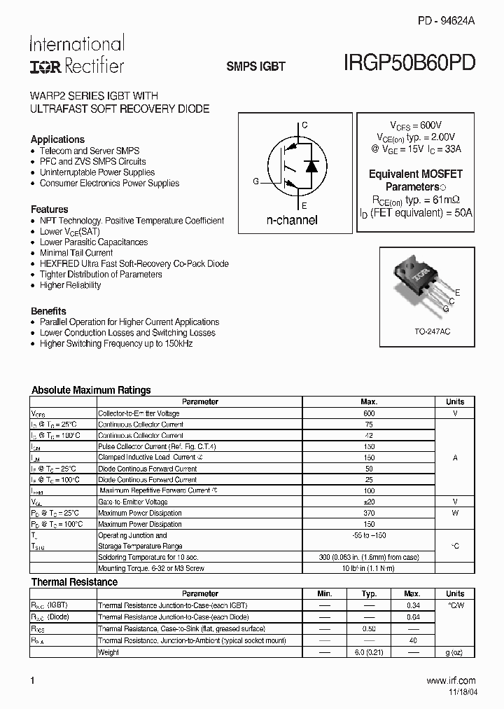 IRGP50B60PD_197968.PDF Datasheet