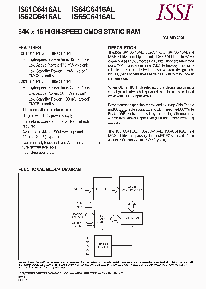 IS62C6416AL_335838.PDF Datasheet