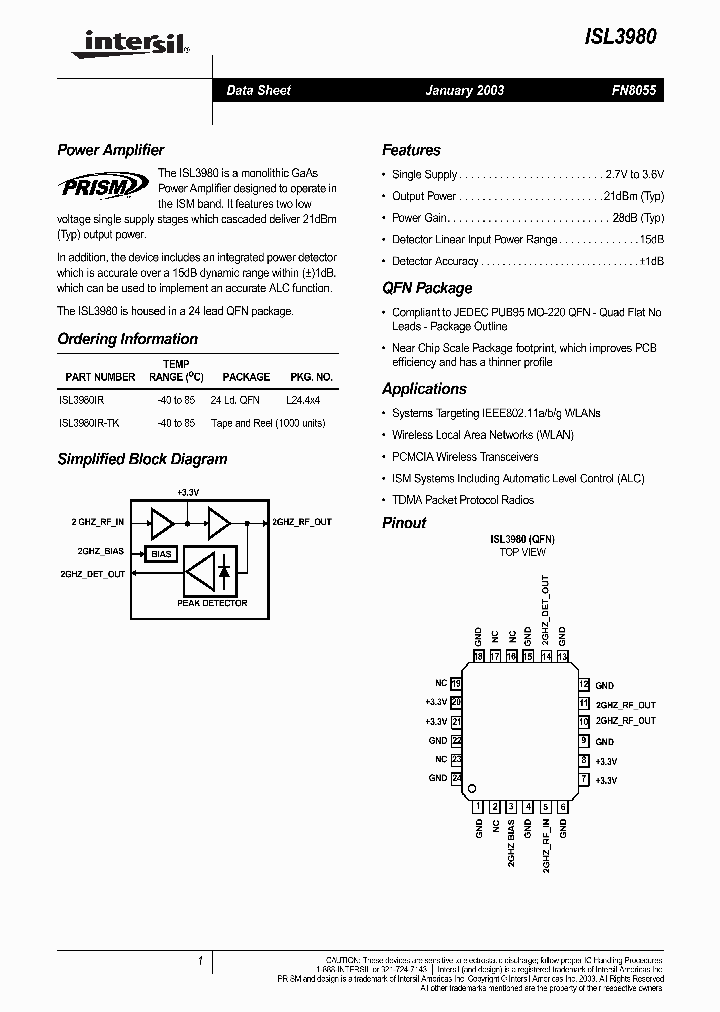 ISL3980_317749.PDF Datasheet