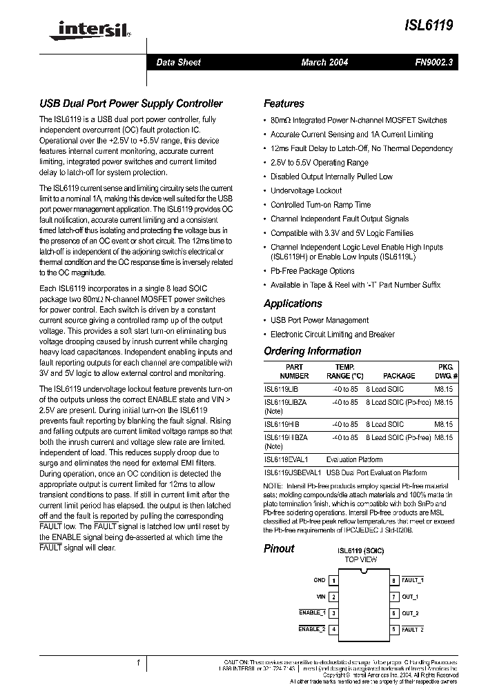 ISL6119USBEVAL1_321873.PDF Datasheet