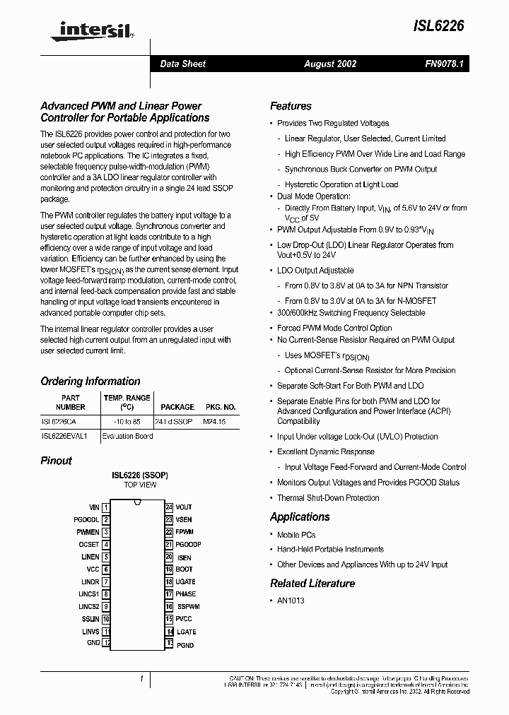 ISL6226_314755.PDF Datasheet