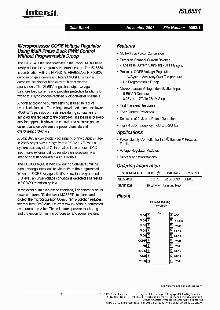 ISL6554_380523.PDF Datasheet