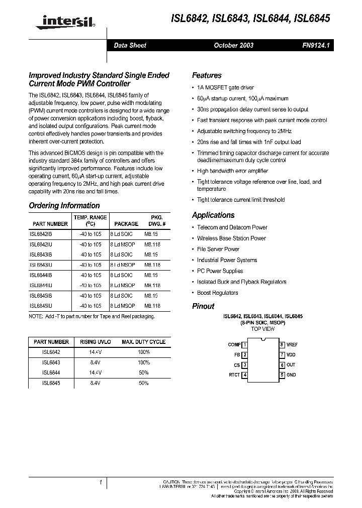 ISL6845_354934.PDF Datasheet