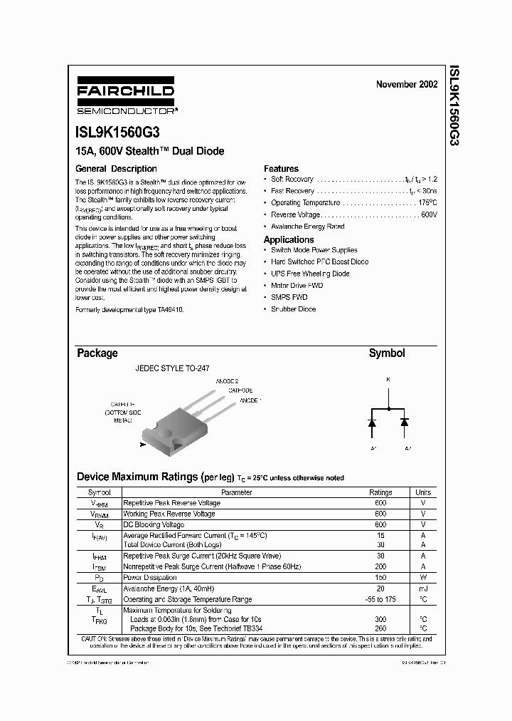 ISL9K1560G_326171.PDF Datasheet
