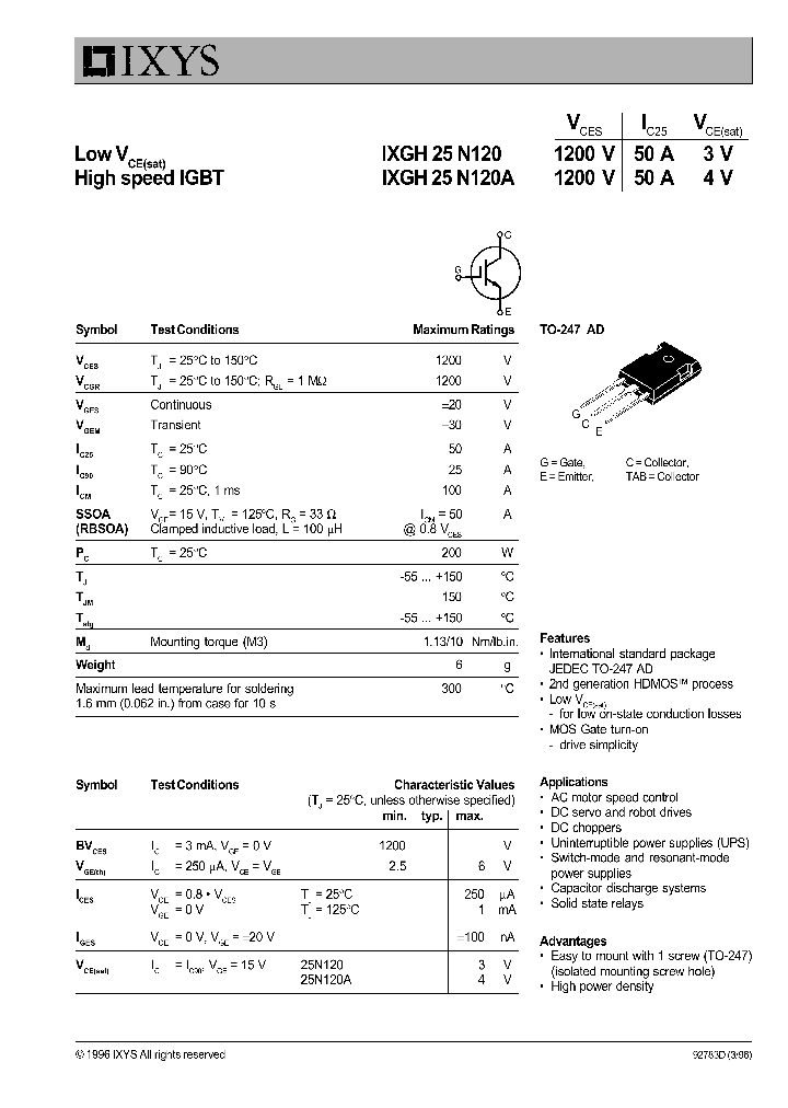 IXGH25N120_357052.PDF Datasheet