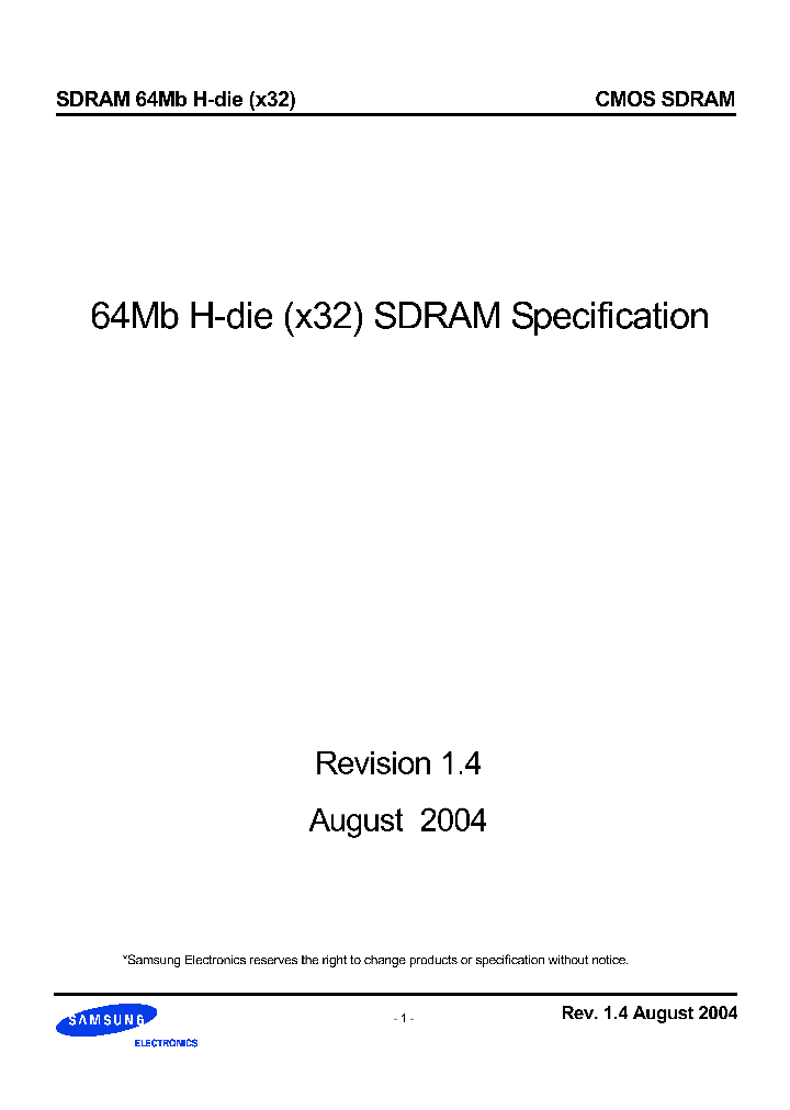 K4S643232H_290715.PDF Datasheet