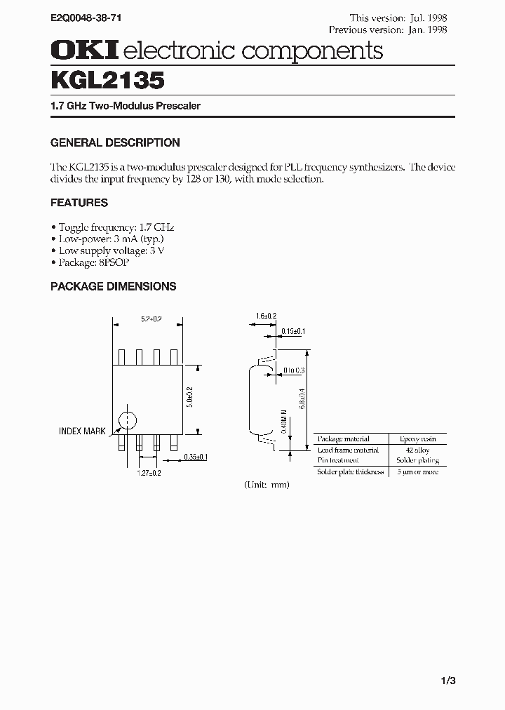 KGL2135_314897.PDF Datasheet