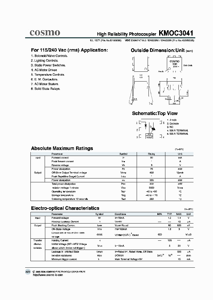 KMOC3041_316550.PDF Datasheet