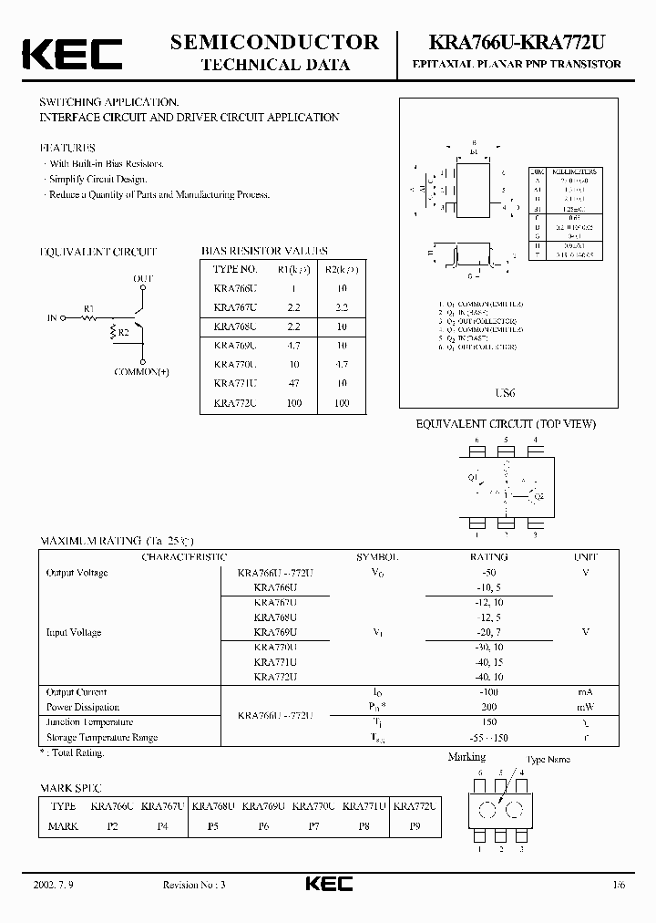 KRA772U_340941.PDF Datasheet