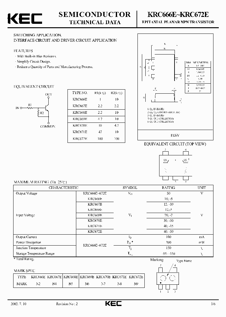 KRC667E_340919.PDF Datasheet