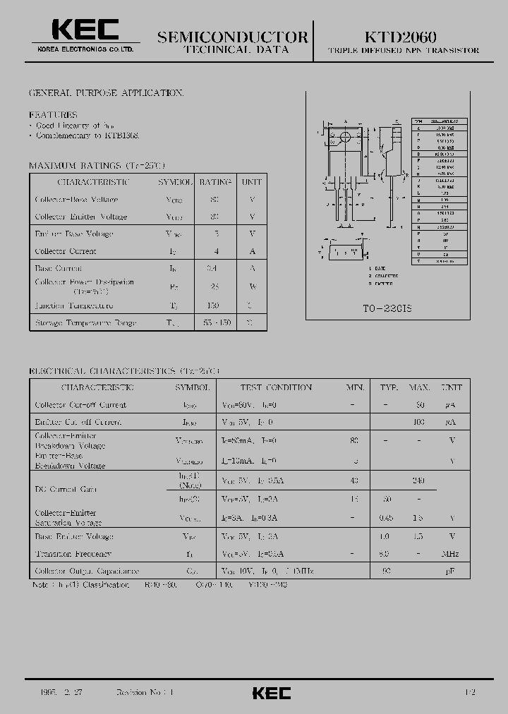 KTD2060_326598.PDF Datasheet
