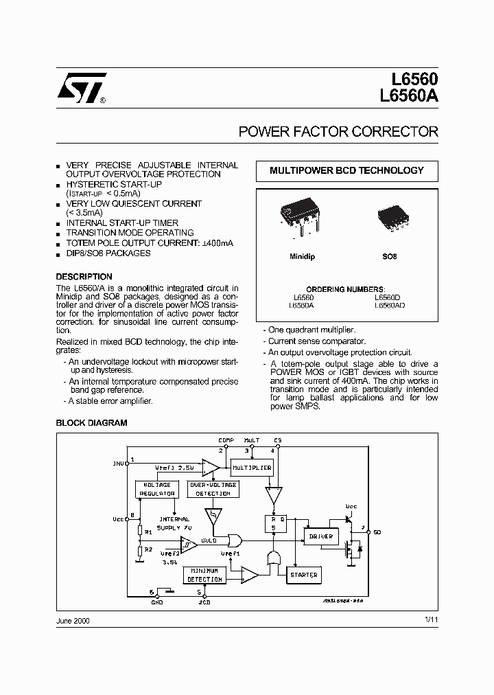 L6560D_352926.PDF Datasheet