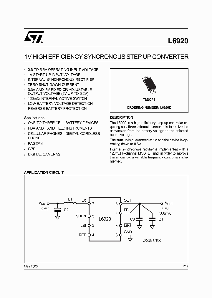 L6920D_199753.PDF Datasheet