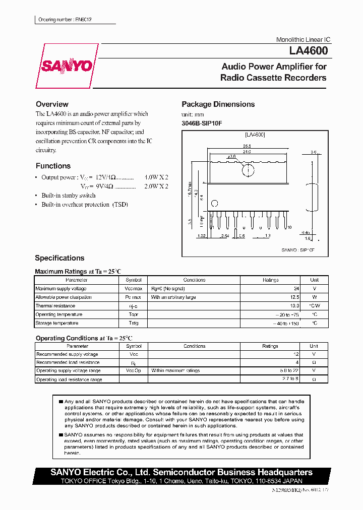 LA4600_207847.PDF Datasheet