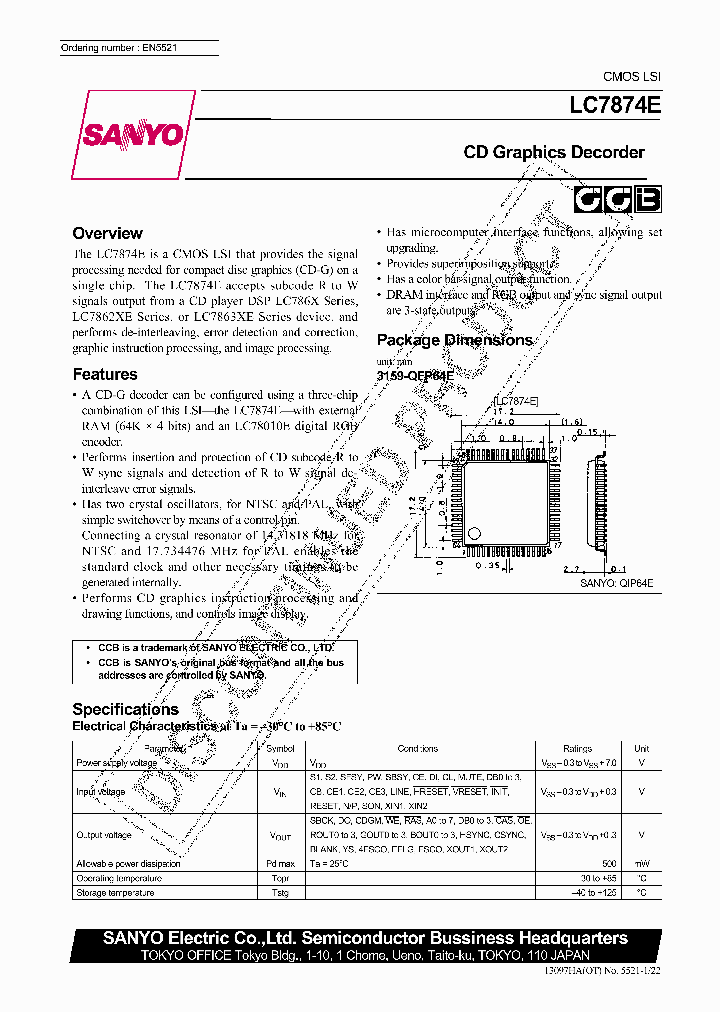 LC7874E_385306.PDF Datasheet