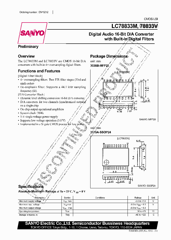LC78833M_311456.PDF Datasheet