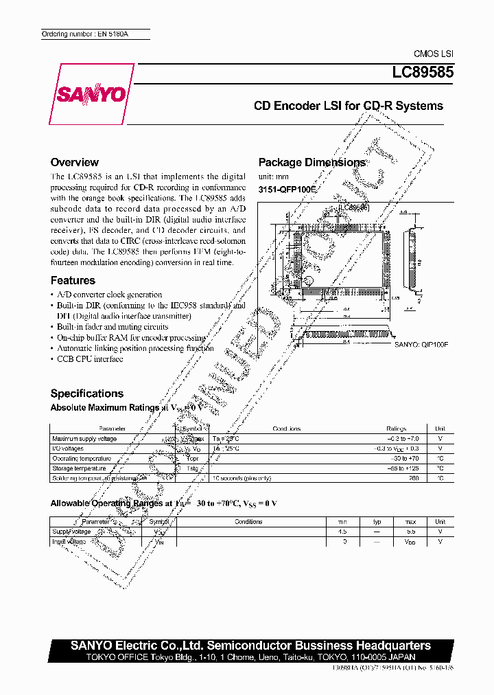 LC89585_344142.PDF Datasheet