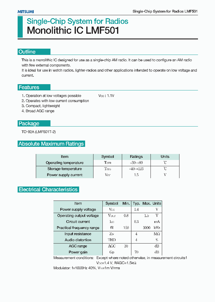 LMF501_362802.PDF Datasheet