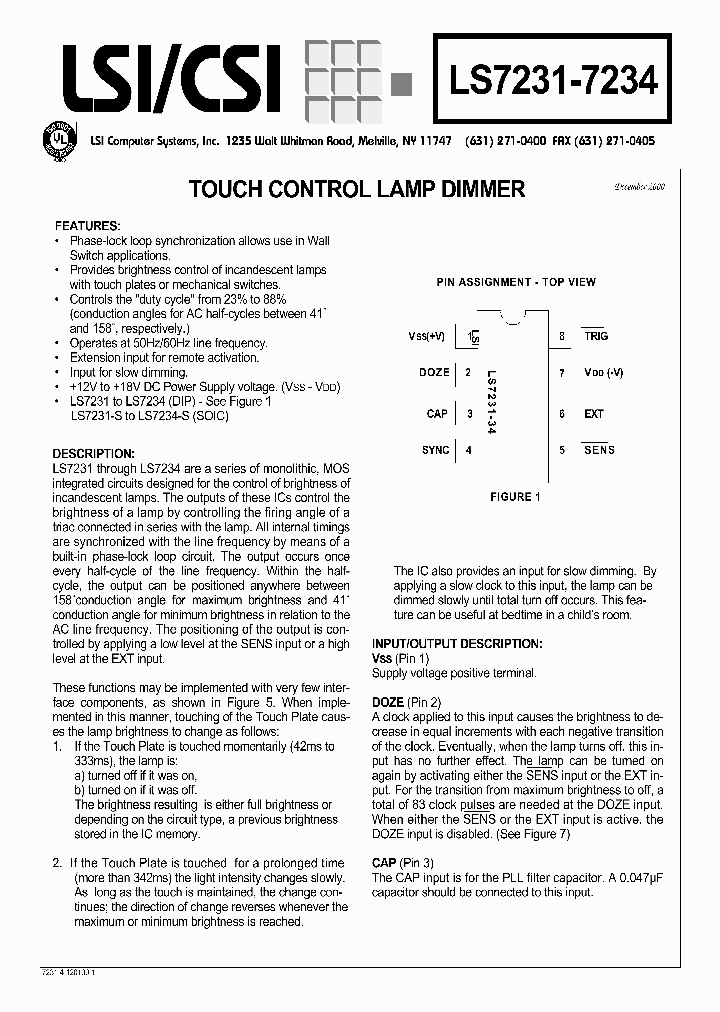 LS7231_314243.PDF Datasheet