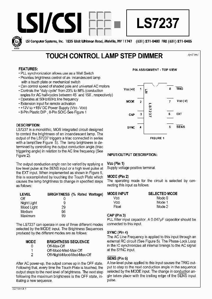 LS7237_314244.PDF Datasheet