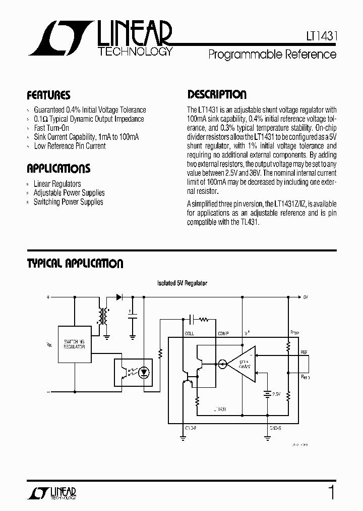 LT1431_15410.PDF Datasheet