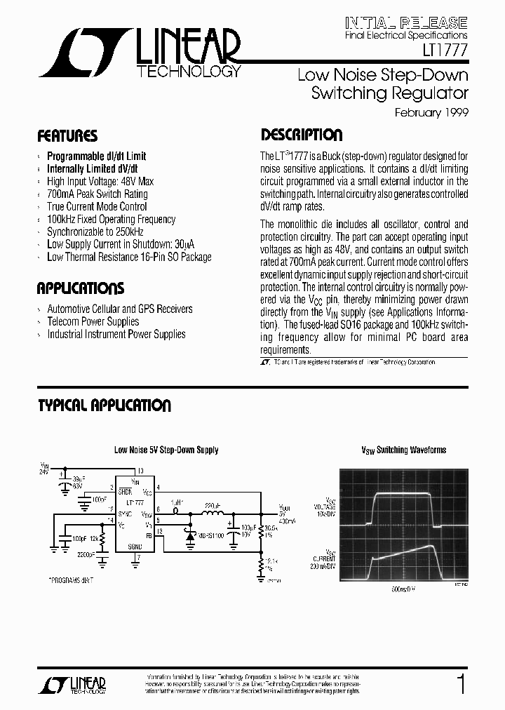 LT1777_352244.PDF Datasheet