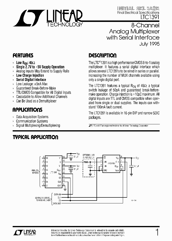 LTC1391_343458.PDF Datasheet
