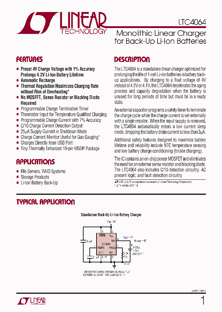 LTC4064_201779.PDF Datasheet