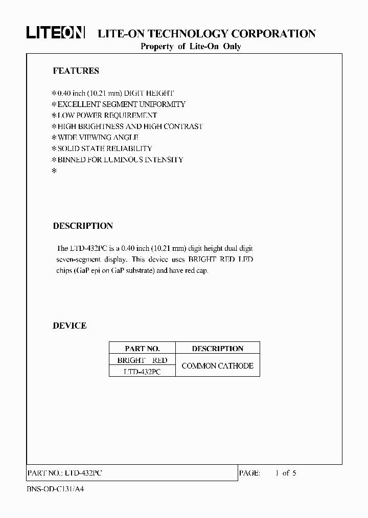 LTD-432PC_347251.PDF Datasheet