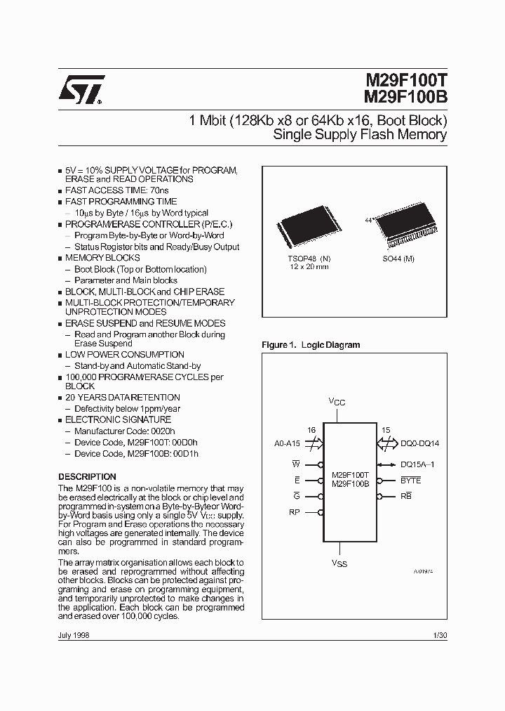 M29F100B_365860.PDF Datasheet
