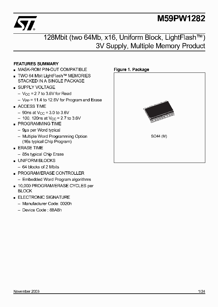 M59PW1282_268738.PDF Datasheet