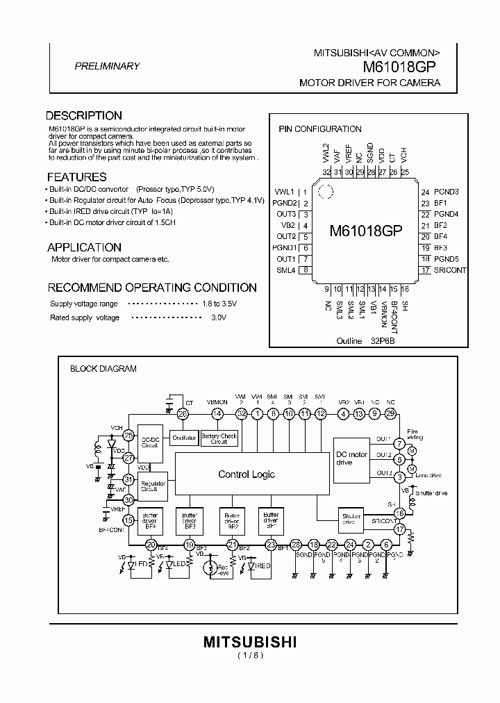 M61018GP_337245.PDF Datasheet