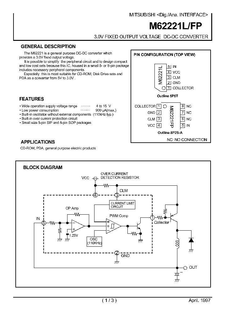 M62221FP_326386.PDF Datasheet